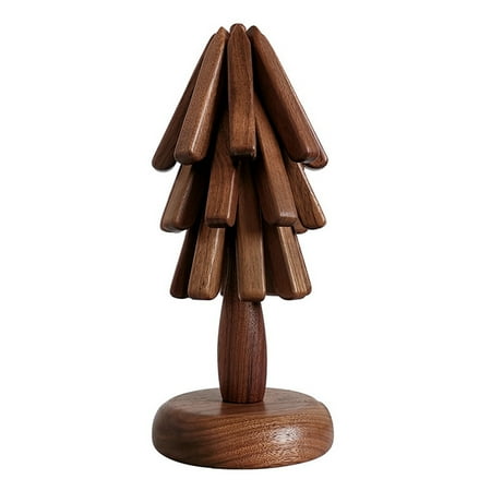 

Wooden Heat Insulation Pad Home Anti-Scald A Tree Decoration Suit