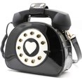 thumbnail image 2 of YOUI-GIFTS Retro dial telephone Crossbody Shoulder Bag,Pu Movable microphone Purse for Women, 2 of 5