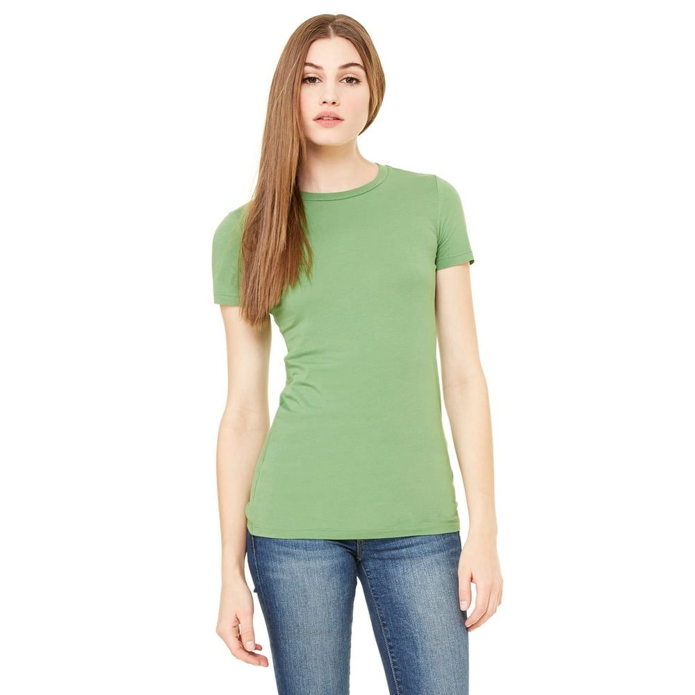 heather green bella canvas