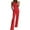 Red, variant on TrendOFT Summer Jumpsuit For Women Dressy Solid Tube Top Sleeveless Cold Shoulder Wide Leg Pockets Rompers For Women One Piece Overalls Red S