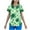 XNQR6-Green, variant on Meichang Womens St Patricks Day Nurse Uniforms Shamrock Graphic Tees Scrub Tops Short Sleeve V Neck Working Uniforms with Pockets