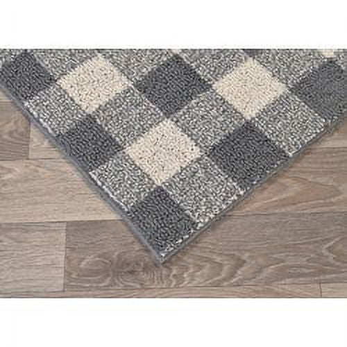 Garland Rug Country Living Buffalo Plaid Polypropylene Cinder/Ivory Indoor/Outdoor Area Rug, 7' x 10'