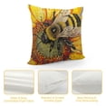 thumbnail image 4 of YINGXI Rustic Watercolor Honey Bee Bumblebee Cottagecore Throw Pillow Covers, Bee Lover Women Girls Gifts,Farmhouse Cottagecore Decorative Cushion Covers for Sofa Couch Bed 22x22in, 4 of 5