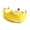 Yellow, variant on Decorative Ceramic Bowl With 6 Forks For Fruits Desserts And Table Centerpiece
