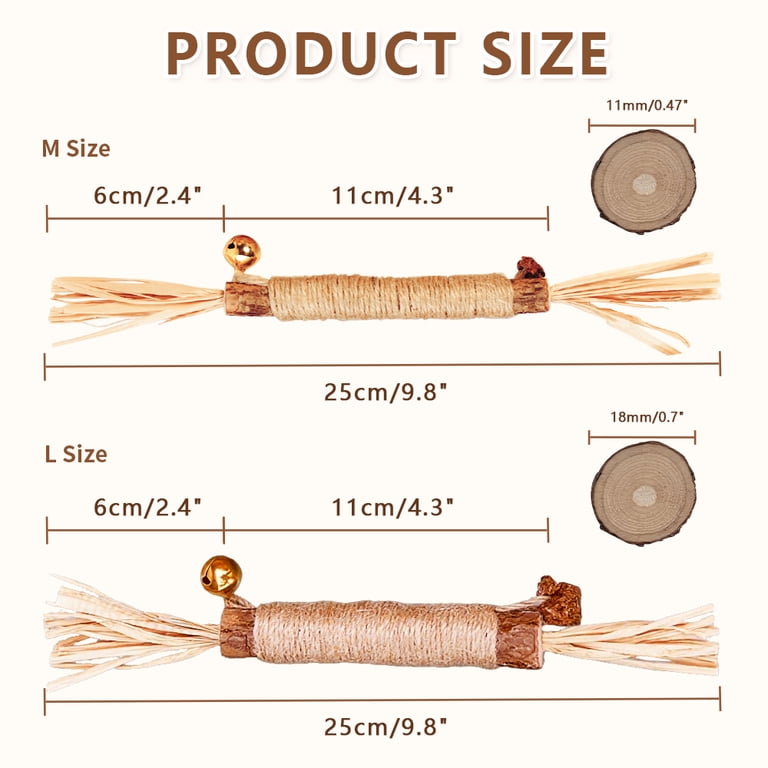 JoyArrive Natural Silvervine Cat Chew Sticks, 5-Pack photo 8