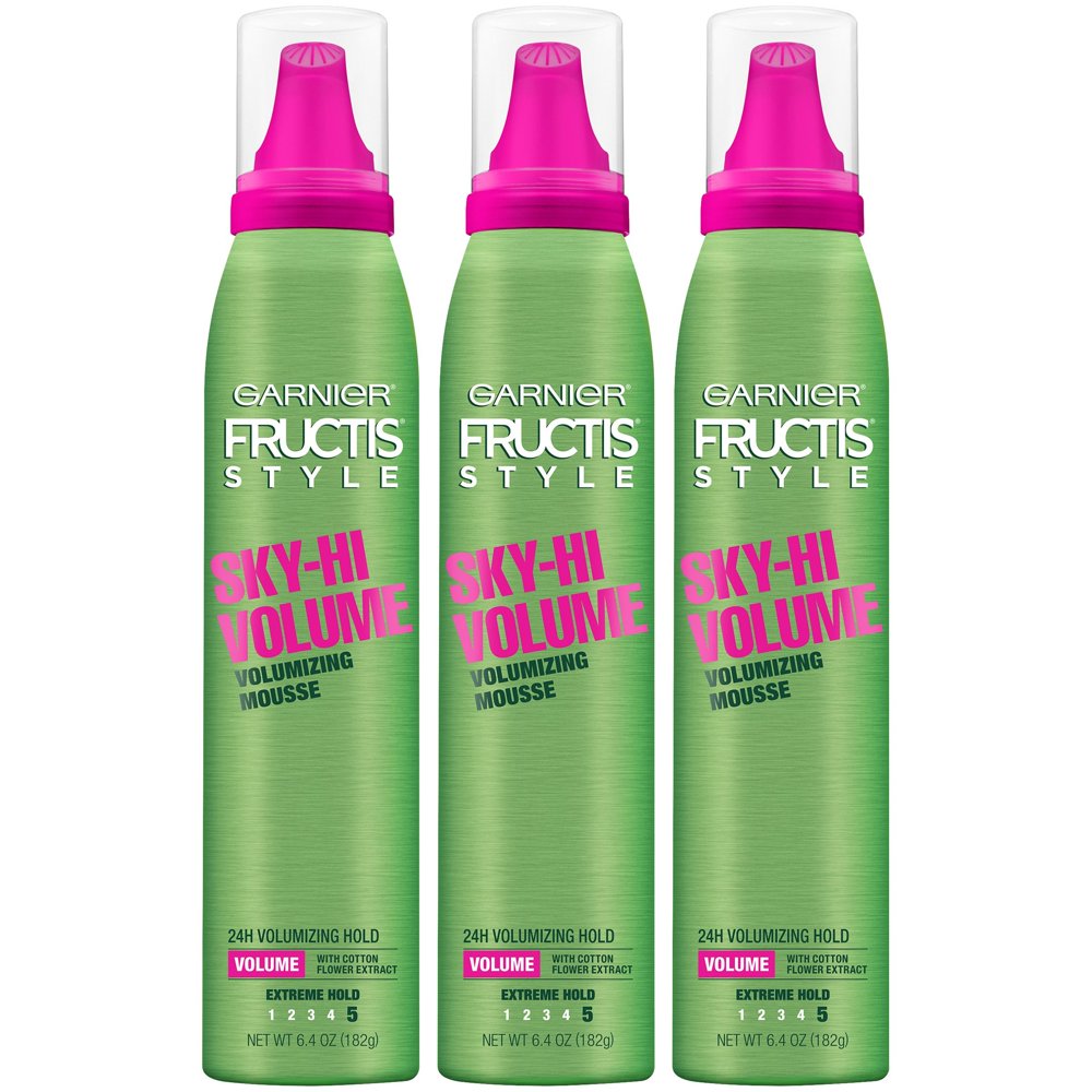 Garnier Fructis Style SkyHi Volume Volumizing Hair Mousse, 6.5 Ounce