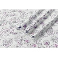 thumbnail image 5 of Elegant Comfort Amelia Paisley Printed 6-Piece Sheet Set, Deep Pocket 1500 Series, Fade and Wrinkle Resistant, Fitted sheets with Smart Pockets, Paisley Sheet Set, Full, Purple, 5 of 5