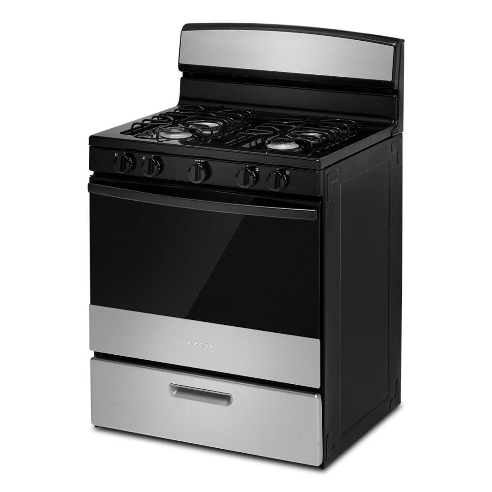 Amana Agr4203mn 30" Wide 5.1 Cu. Ft. Free Standing Gas Range - Black