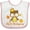 White and Pink, variant on Inktastic My First Thanksgiving Owl Boys or Girls Baby Bib
