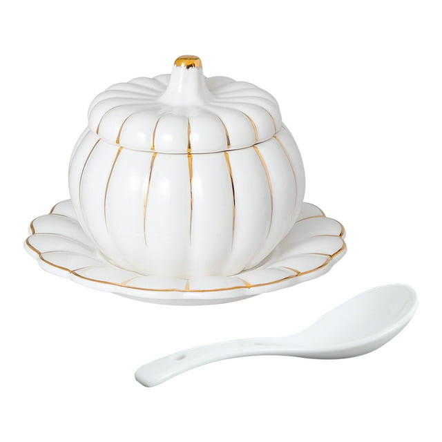 CIMAXIC 1 Set Traditional Design Ceramic Stew Pot For Households 9.5In,4.53"X3.74"X3.74"