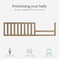 thumbnail image 2 of Evolur Bradford Toddler Rail, Alpine Oak, 2 of 8