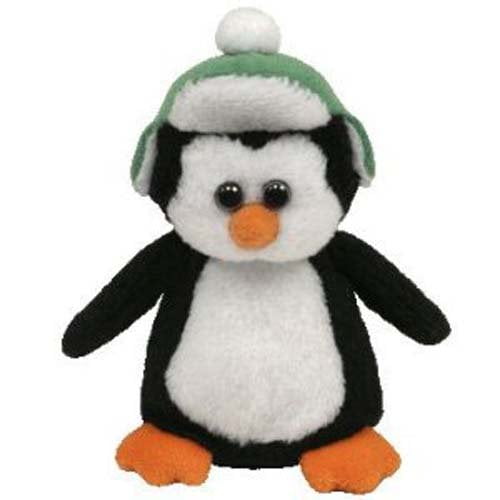 Ty Baby Beanies Toboggan the Penguin Plush