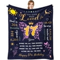 thumbnail image 2 of 17th Birthday Gifts for Girls, 17 Year Old Girl Gift Ideas, Birthday Gifts for 17 Year Old Girl, 17 Birthday Decorations for Girls, Best Happy 17th Birthday Blanket 60"X50", 2 of 6