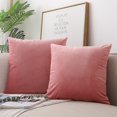 thumbnail image 3 of Housse de Coussin Carré Souple 2PCS Couleur Unie Housse de Protection d'Oreiller, 3 of 8