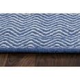thumbnail image 2 of Twist 5' x 8' Chevron Blue Off White Hand Woven Area Rug, 2 of 5