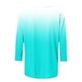 thumbnail image 5 of Virmaxy Womens Blouses Long Sleeve Shirt Women Casual Fashion Solid Color Button T-Shirt Long Sleeves One Shoulder Top Blouse Tops Mint Green-1 M, 5 of 7