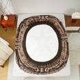 thumbnail image 5 of Manfei Western Texas Stars Bed Sheets Set Full Size, Brown Damask Bed Sheets Full, Vintage Bohomian Bedding Full Size, Super Cozy Room Decor, 4pcs, 5 of 7