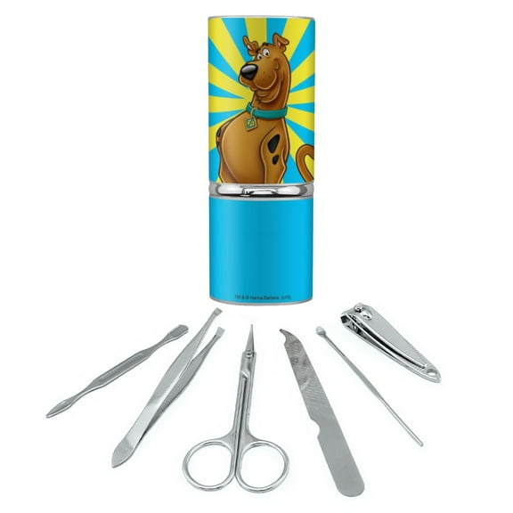Scooby-Doo Character Stainless Steel Manicure Pedicure Grooming Beauty Care Travel Kit