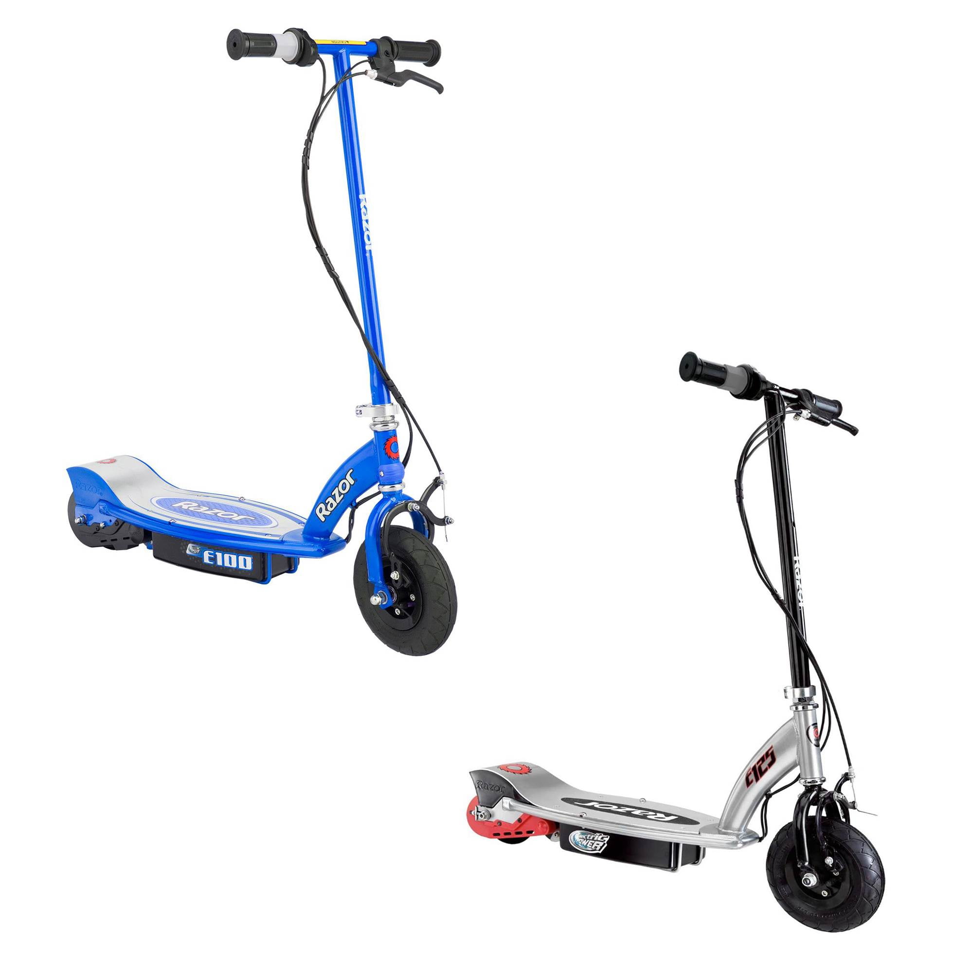 Razor Kid Ride On 24V Electric Powered Motor Scooters, Blue E100