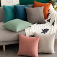 thumbnail image 4 of Housse de Coussin Simple Douce Housse de Coussin Carrée pour Canapé Bureau, 4 of 10