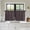Brown, Chocolate, Chestnut, Espresso, variant on Brown 2 Panel Kitchen Curtains for Small Windows, Farmhouse Vintage Chocolate Solid Color Bathroom Tier Curtain, Short Window Treatment for Bedroom/Living Room 55"x24"
