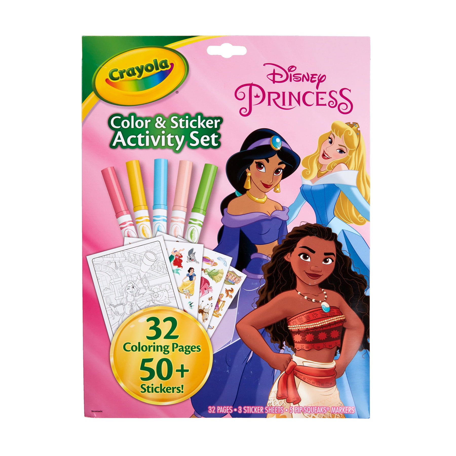 Crayola Color & Sticker Activity Set, Princess, 3 Sets