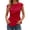 Red, variant on Womens Tank Tops T Shirts Sleeveless Blouses for Shirts Dressy Casual Tops Business Work Outfits Trendy Blouse L