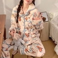 thumbnail image 4 of Kawaii Sanrio Hello Kitty Pachacco Peluche ropa de casa de dibujos animados Anime Peluche Caldo Pigiama lindo Manica Lunga traje informal para el hogar, 4 of 4