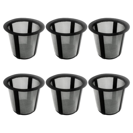 

6pcs Home Kitchen Coffee Refillable Basket Brewer Stainless Steel Mesh