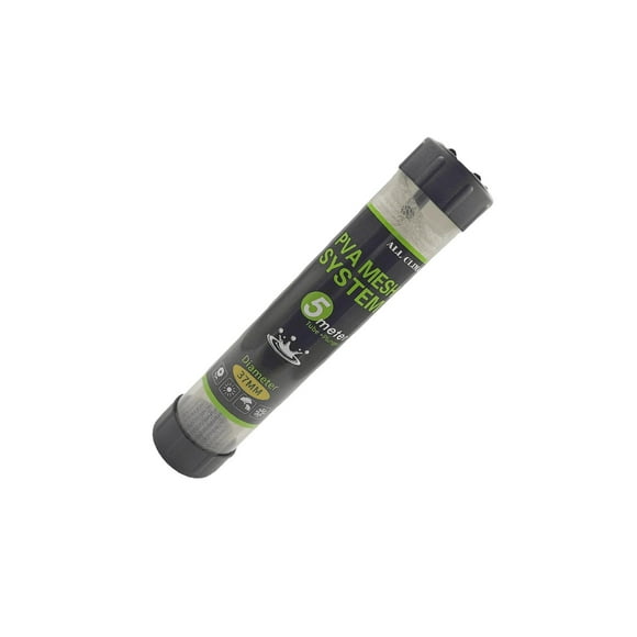 braveheart Filet de Pêche à la Carpe en PVC pour Équipement de Bouillie, Tube Rig, Sac d'Appât, Filet, Enveloppe, Pêche, Emballage 37x5 m, Emballage Tube 37x5 m