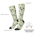 thumbnail image 6 of Fotbe Hawaiian Style print Women's Men's Novelty Crew Socks Cotton Socks Knee High Socks for Walking,Running,Nurses,Pregnancy, 6 of 8