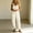 White, variant on Morttic Women's Vintage Washed Denim Overalls – Casual Loose Wide Leg Jumpsuit with Pockets & Adjustable Straps Button Romper White,S
