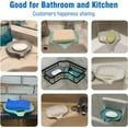 thumbnail image 6 of 3 - Pack Premium Silicone Self - Draining Soap Dish Set: Waterfall Design Bar Soap Holder for Shower/Bathroom & Kitchen, Keep Soap Dry & Clean with Effortless Maintenance, 6 of 6