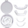 thumbnail image 1 of False Teeth Set Dental Cover Dental Veneers Dentures Tooth Cover Snap On Smile RRE, 1 of 3