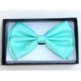 thumbnail image 3 of New Teal Mint Green Bow Tie & Suspender Set- Adjustable Bow Tie & Suspenders, 3 of 5