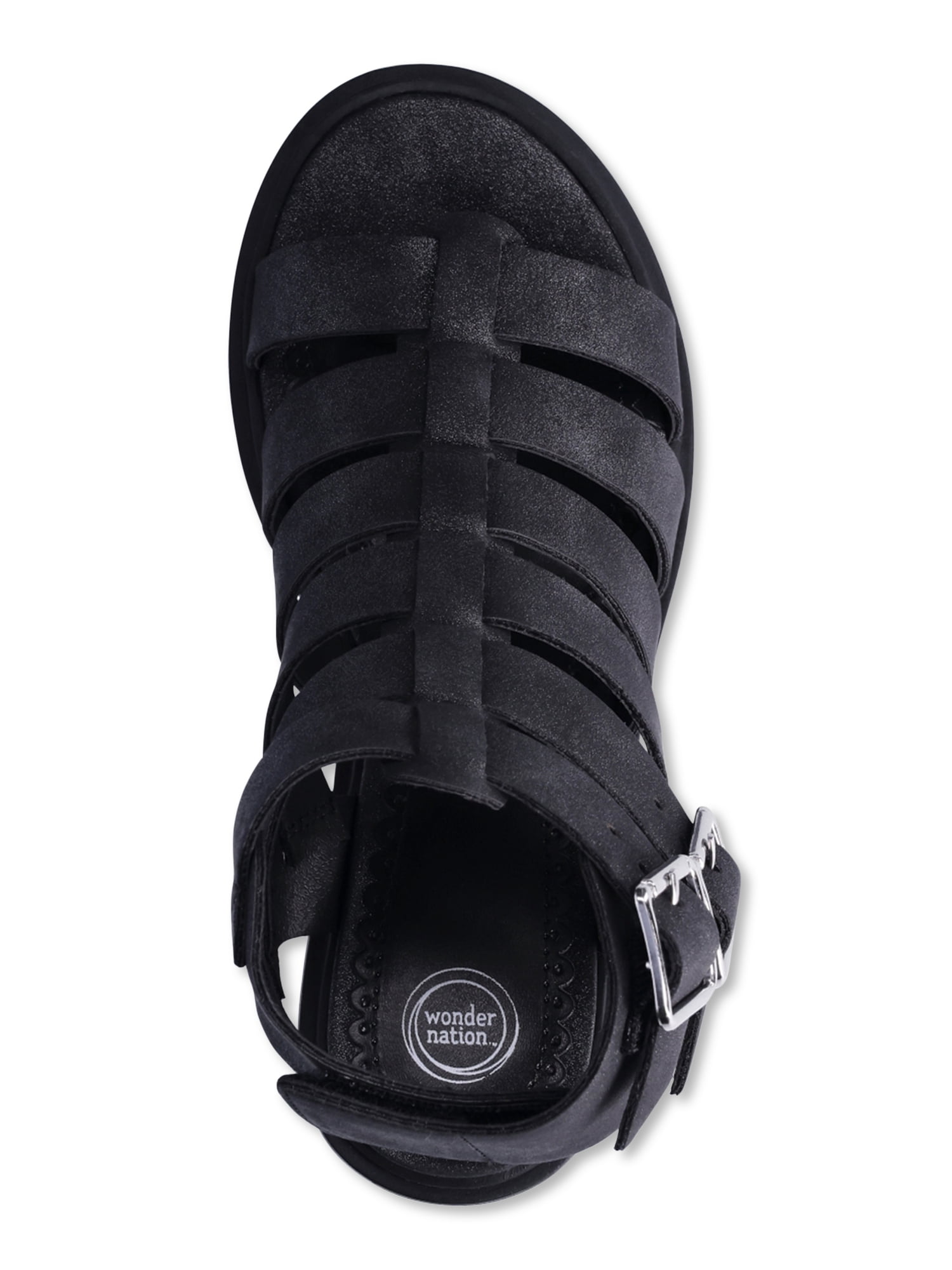 Wonder Nation Little & Big Girl Block Heel Sandal