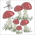 thumbnail image 2 of Herrschners® Mushroom Forest Quilt Blocks Stamped Cross-Stitch, 2 of 2