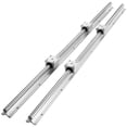 thumbnail image 2 of 2PCS Linear Guide Rails SBR12 SBR16 SBR20 SBR25 800-2200mm & 4PCS UU Bearing Blocks Smooth Motion For DIY Mills CNC Parts ,Long Lasting, 2 of 6