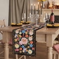 thumbnail image 2 of Table Runners 90 Inches Long Dress Scarves, Boho Pink Flower Farmhouse Coffee/Dining/Kitchen Table Runner for Living Room, Spring Watercolor Country Floral Plant 13x90 Inch, 2 of 9
