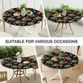 thumbnail image 7 of Baseball Gear Pattern Round Fitted Tablecloth with Elastic Edge,Dining Table Cover Waterproof,Outdoor Round Tablecloth for Camping,Dining,Indoor and Outdoor, 7 of 7
