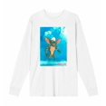 thumbnail image 4 of Gremlins Monster On Smoky Background Adult White Crew Neck Long Sleeve Tee-3XL, 4 of 7