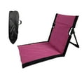 thumbnail image 1 of Silla de piso con respaldo Silla de playa Silla plegable ultraligera portátil Color Pitaya39x40x38, 1 of 9