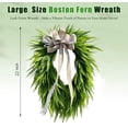 thumbnail image 4 of Fern Wreaths for Front Door,All Year Round,Button Fern Wreath, Greenery , Spring Wreath for Christmas Porch Entryway Indoor Outdoor Home Decor(22 inch), 4 of 7