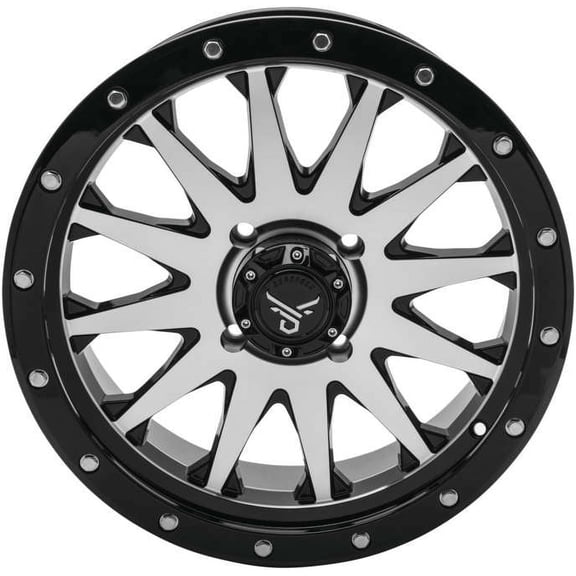 QuadBoss Wagon ATV/UTV Wheel 18x7 4 3 4/156 Machined Black
