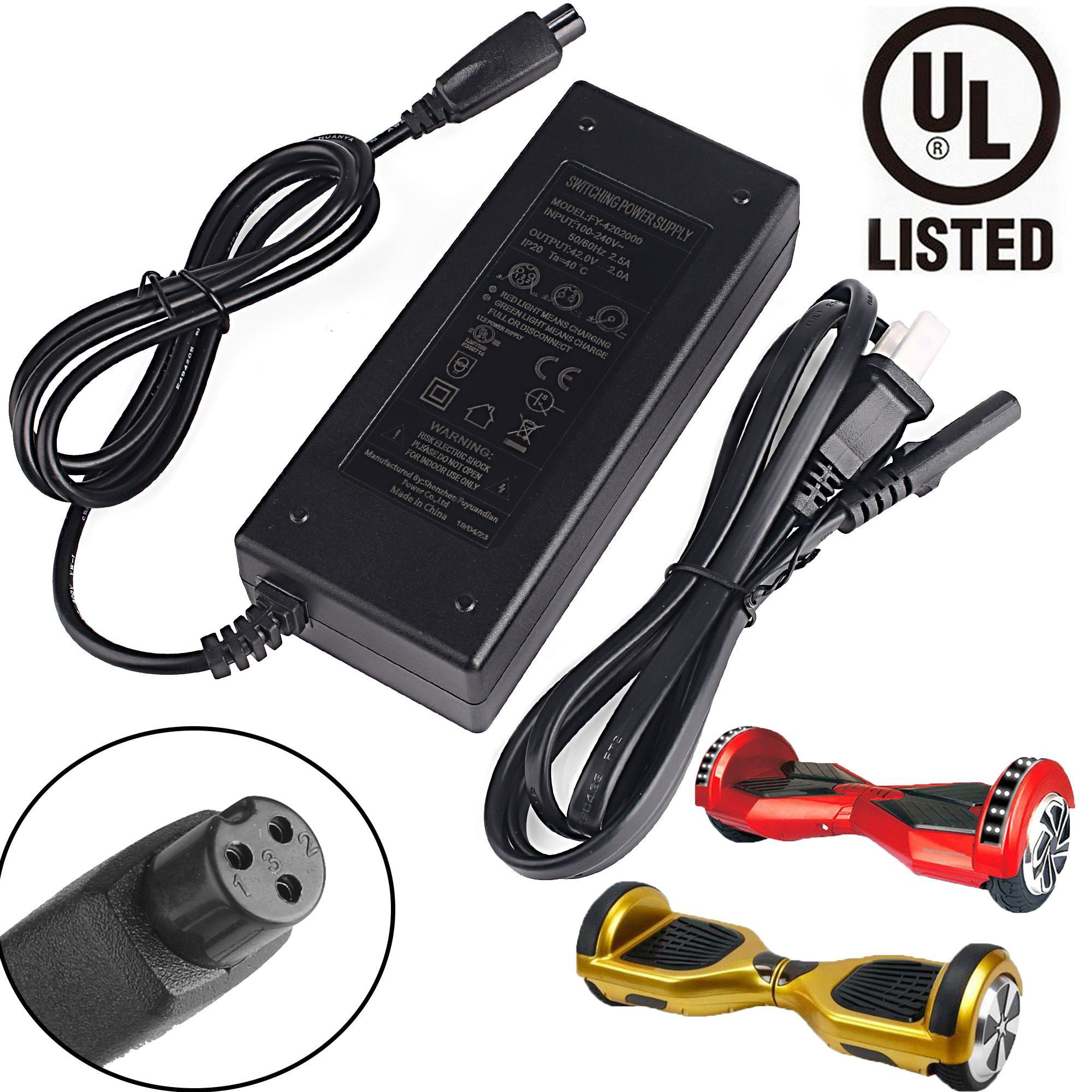 12v 5A Power Adapter Battery Charger For Two Wheel Smart Self Balance Scooter 