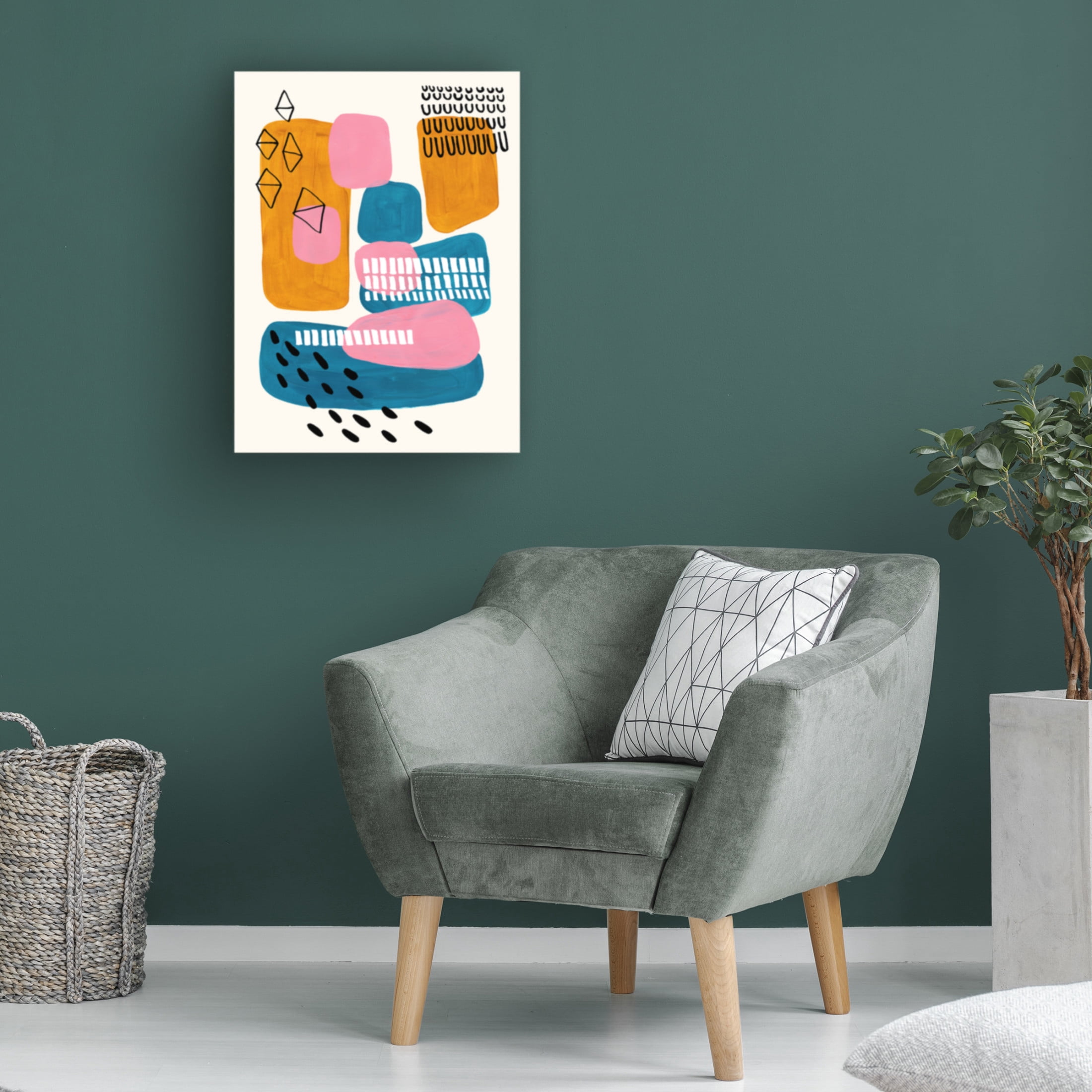 Trademark Fine Art Ejaaz Haniff Midcentury City Canvas Wall Art