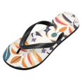 thumbnail image 2 of Unisex Comfort Flip Flops Summer Thong Sandals Non Slip Soles Flip Flop for Beach, Pool, and Daily Wear Yellow and Black Pattern XXL, 2 of 8