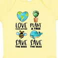 thumbnail image 4 of Inktastic Earth Day Plant a Tree Save the Bees Save the Seas Love Your Mother Earth Boys or Girls Baby Bodysuit, 4 of 5