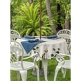 thumbnail image 3 of Outdoor Tablecloths with Umbrella Hole & Zipper, Sage Green Round Tablecloth 54 Inch, Eucalyptus Leaves Waterproof Table Cloth, Patio/Pool/Picnic Table Covers, 3 of 8