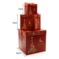 thumbnail image 6 of hiryomu 3Pcs Christmas Stackable Gift Boxes Xmas Tree Santa Snowman Nesting Box with Lids Holiday Party Supplies for Christmas Weddings Anniversaries, 6 of 8